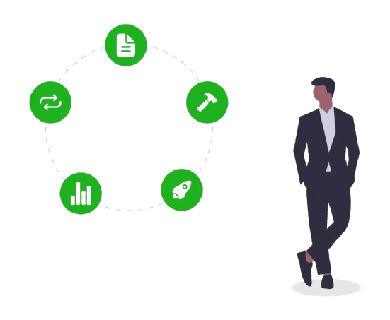 Mobile analytics illustration